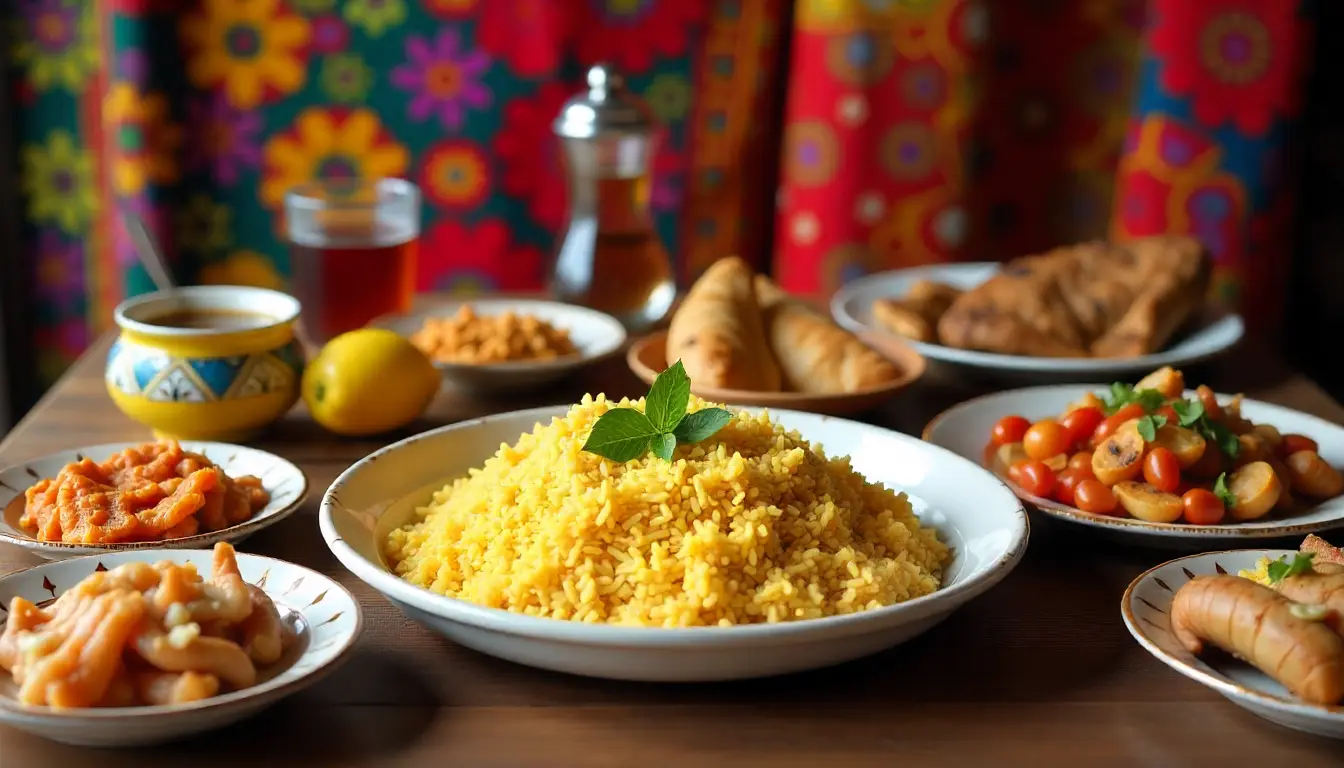 Swahili cuisine featuring seafood, mahamri, and spiced tea.