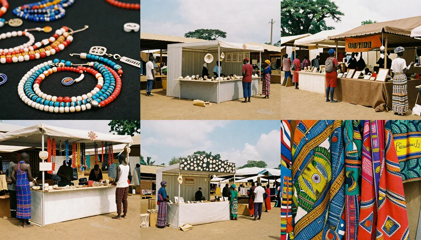 Different Christmas markets in Kenya including Maasai Market, Nairobi pop-ups, and coastal craft fairs